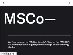 Sites similar to mattersupply.co
