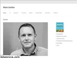 Sites similar to mattgolder.com