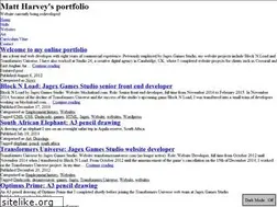 Sites similar to mattharvey.com