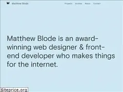 Sites similar to matthewblode.com
