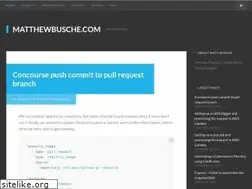Sites similar to matthewbusche.com