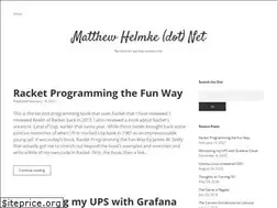 Sites similar to matthewhelmke.net