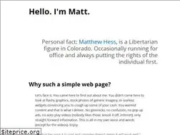 Sites similar to matthewhess.org