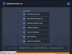 Sites similar to matthewkimball.net