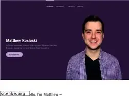 Sites similar to matthewkosloski.me