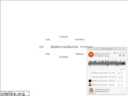 Sites similar to matthewleeknowles.com
