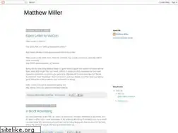 Sites similar to matthewmiller.net