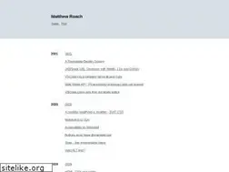 Sites similar to matthewroach.me