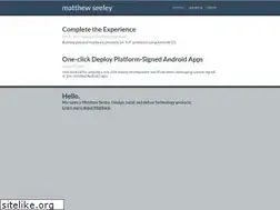 Sites similar to matthewseeley.net