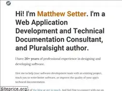 Sites similar to matthewsetter.com