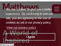 Sites similar to matthewsintl.com