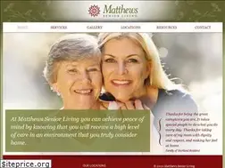 Sites similar to matthewsseniorliving.com
