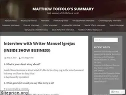 Sites similar to matthewtoffolo.com