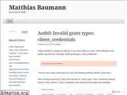 Sites similar to matthiasbaumann.me