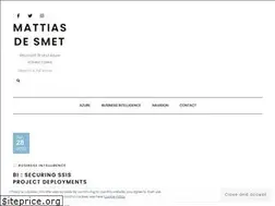 Sites similar to mattiasdesmet.be