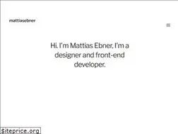 Sites similar to mattiasebner.com