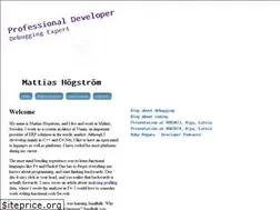 Sites similar to mattiashogstrom.com