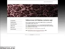Sites similar to mattiasloman.se