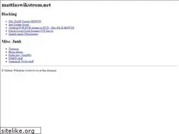 Sites similar to mattiaswikstrom.net