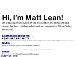 Sites similar to mattlean.com