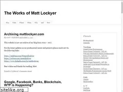 Sites similar to mattlockyer.com