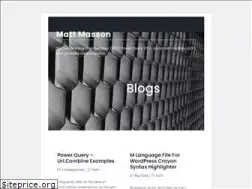 Sites similar to mattmasson.com