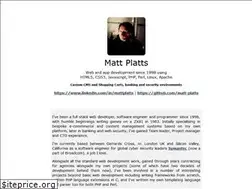 Sites similar to mattplatts.com
