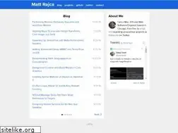 Sites similar to mattrajca.com