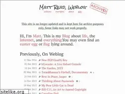 Sites similar to mattread.com