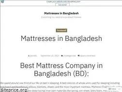 Sites similar to mattressbangladesh.wordpress.com