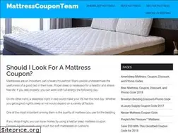 Sites similar to mattresscouponteam.com