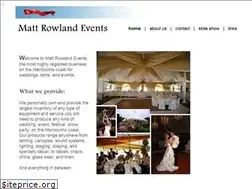Sites similar to mattrowlandevents.com