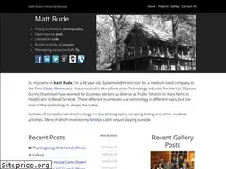 Sites similar to mattrude.com