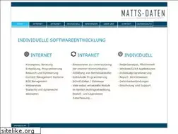 Sites similar to matts-daten.de