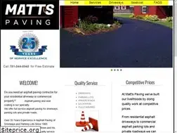 Sites similar to mattspaving.com