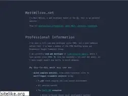 Sites similar to mattwilcox.net