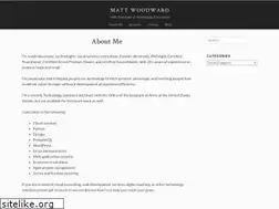 Sites similar to mattwoodward.com