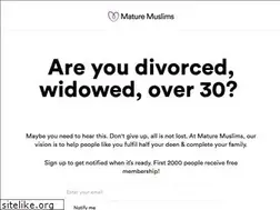 Sites similar to maturemuslimmatrimony.com