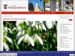 Sites similar to mauerstetten.de