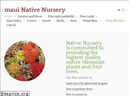 Sites similar to mauinativenursery.com