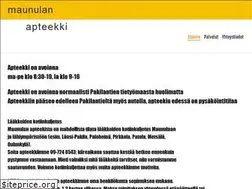Sites similar to maunulanapteekki.fi