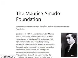 Sites similar to mauriceamadofoundation.org