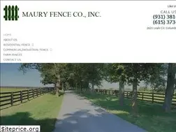Sites similar to mauryfence.com