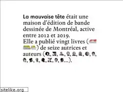 Sites similar to mauvaisetete.com