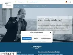 Sites similar to max-equitymarketing.de