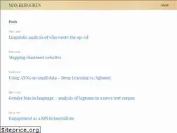 Sites similar to maxberggren.se