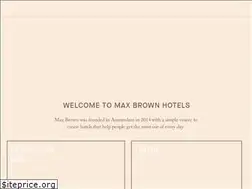 Sites similar to maxbrownhotels.com