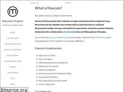 Sites similar to maxcoinproject.org