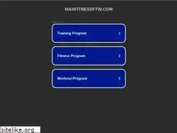 Sites similar to maxfitnessftw.com