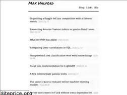 Sites similar to maxhalford.github.io
